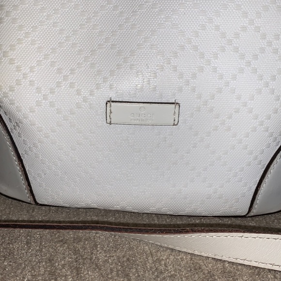Authentic White Gucci Diamanté bucket bag - Picture 2 of 13
